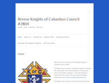 Tablet Screenshot of breeseknights.org